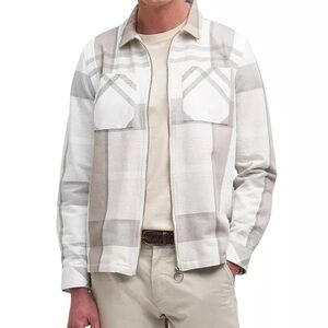 Barbour | Men's Ettrick Long Sleeve Zip-Front Tartan Twill Overshirt, Size Large